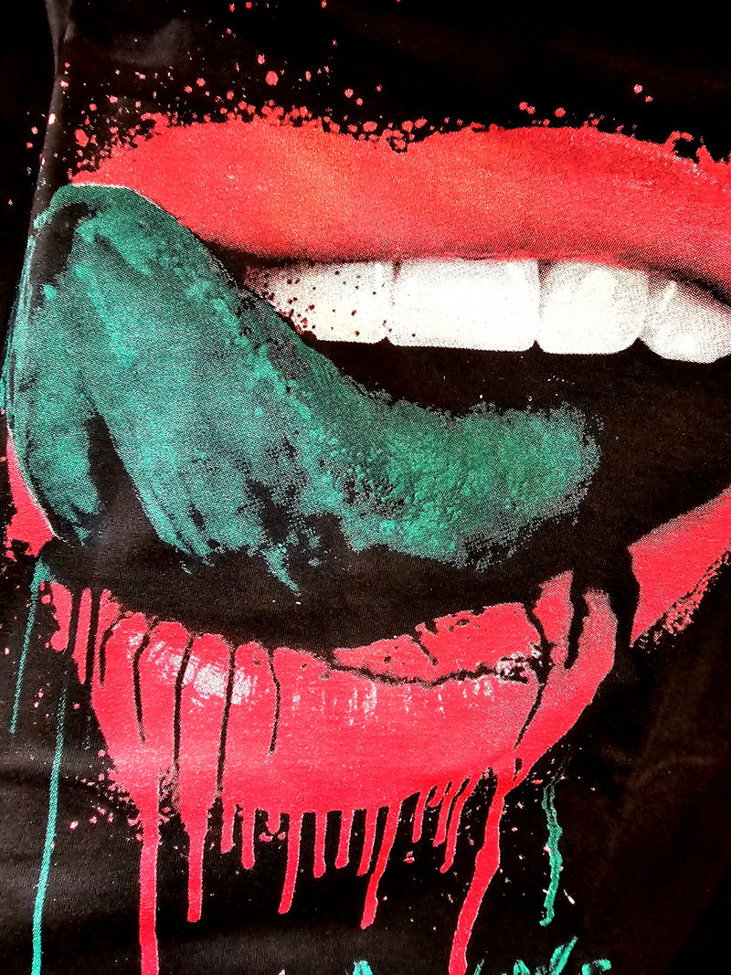 Falling In Reverse - Lips - Modified Green Tongue Color - Band T-Shirt