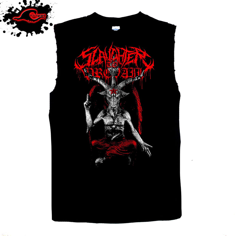 Slaughter To Prevail - The Goat - Frayed-Cut Modified Singlet - Blackwave Clothing